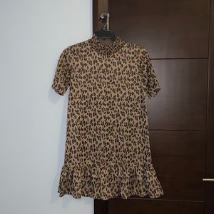Zara Leopard print dress
